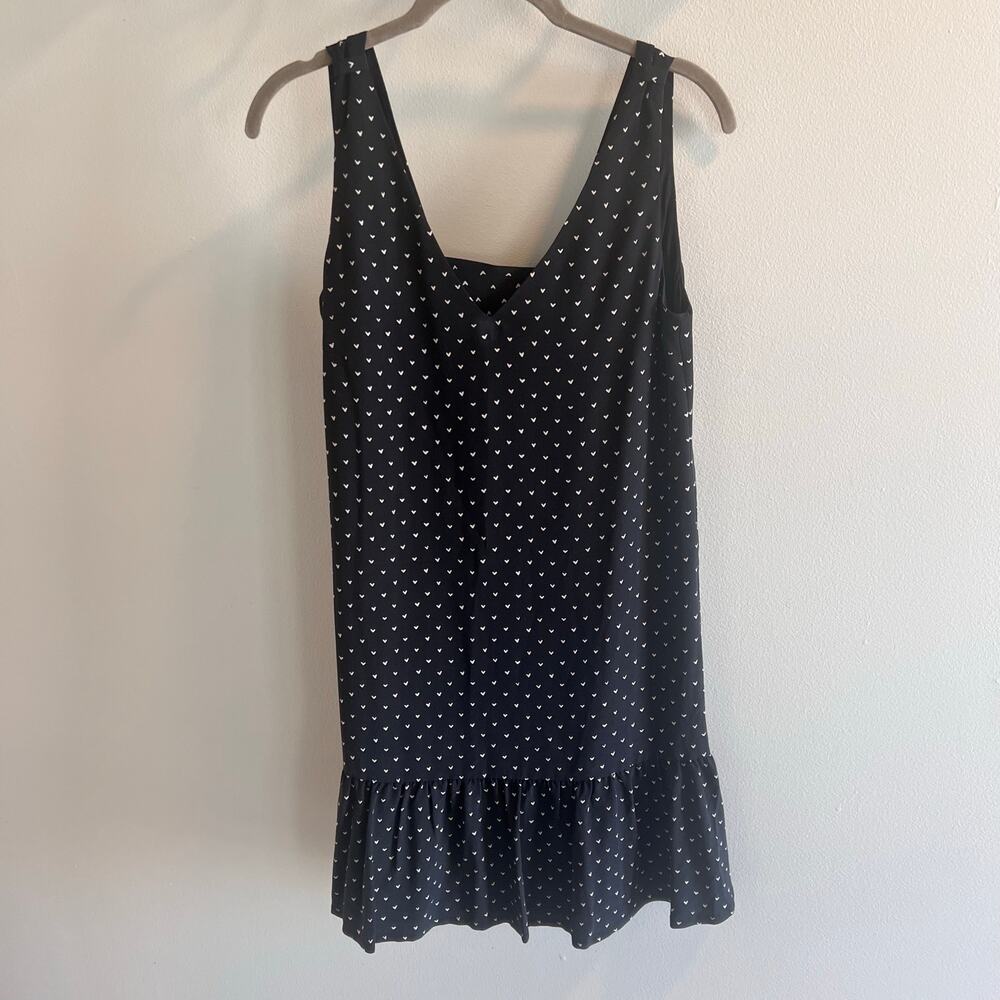 Sezane Black and White Tiny Hearts Dress Size 36 / 4 US